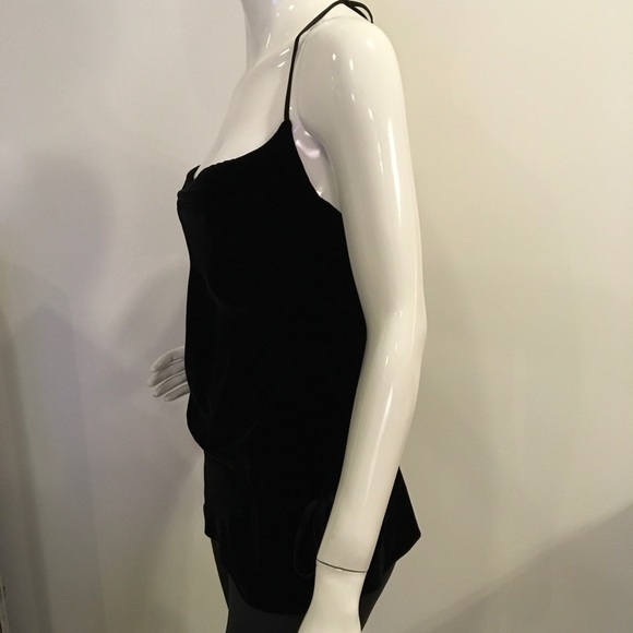 SALE Vince Velvet Halter Top in Black Sz XS - Picture 2 of 7